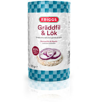Riskaka 125g Gräddfil & Lök (Rice Cake, Sour Cream & Onion)