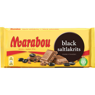 Black Saltlakrits Choklad Marabou 180g