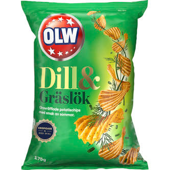 Chips Dill & Gräslök 175g (Dill & Chives)