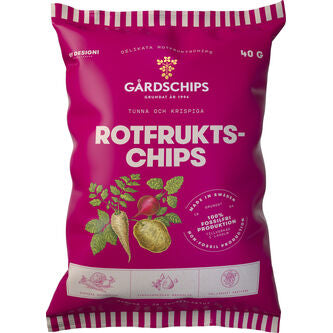 Rotfrukts Blandning, Chips 40g